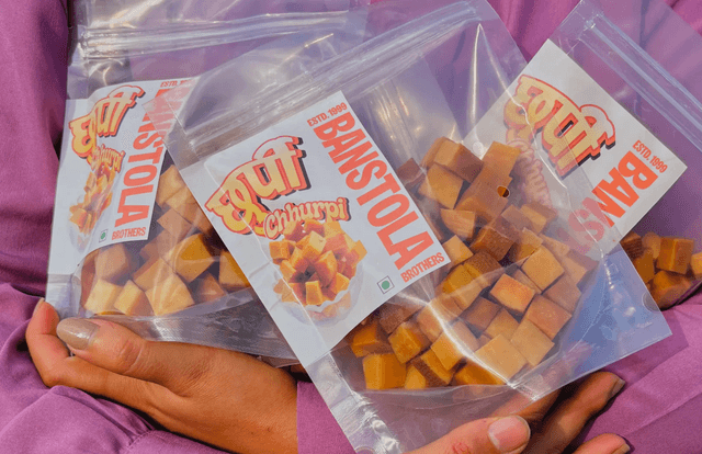 person caring churpi in hand